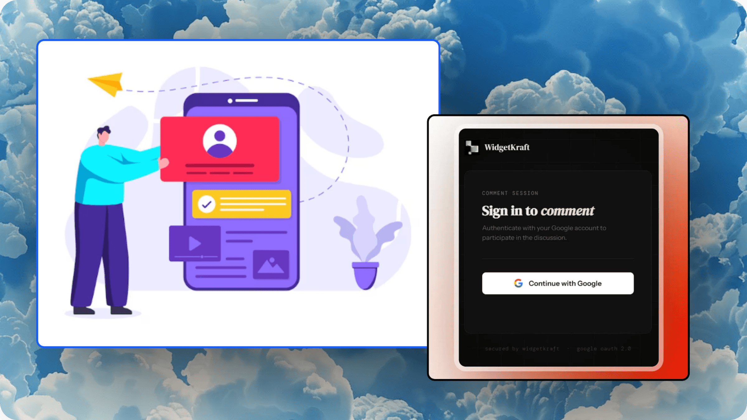 Chaotic Spam Comments vs Structured Authenticated Comments.