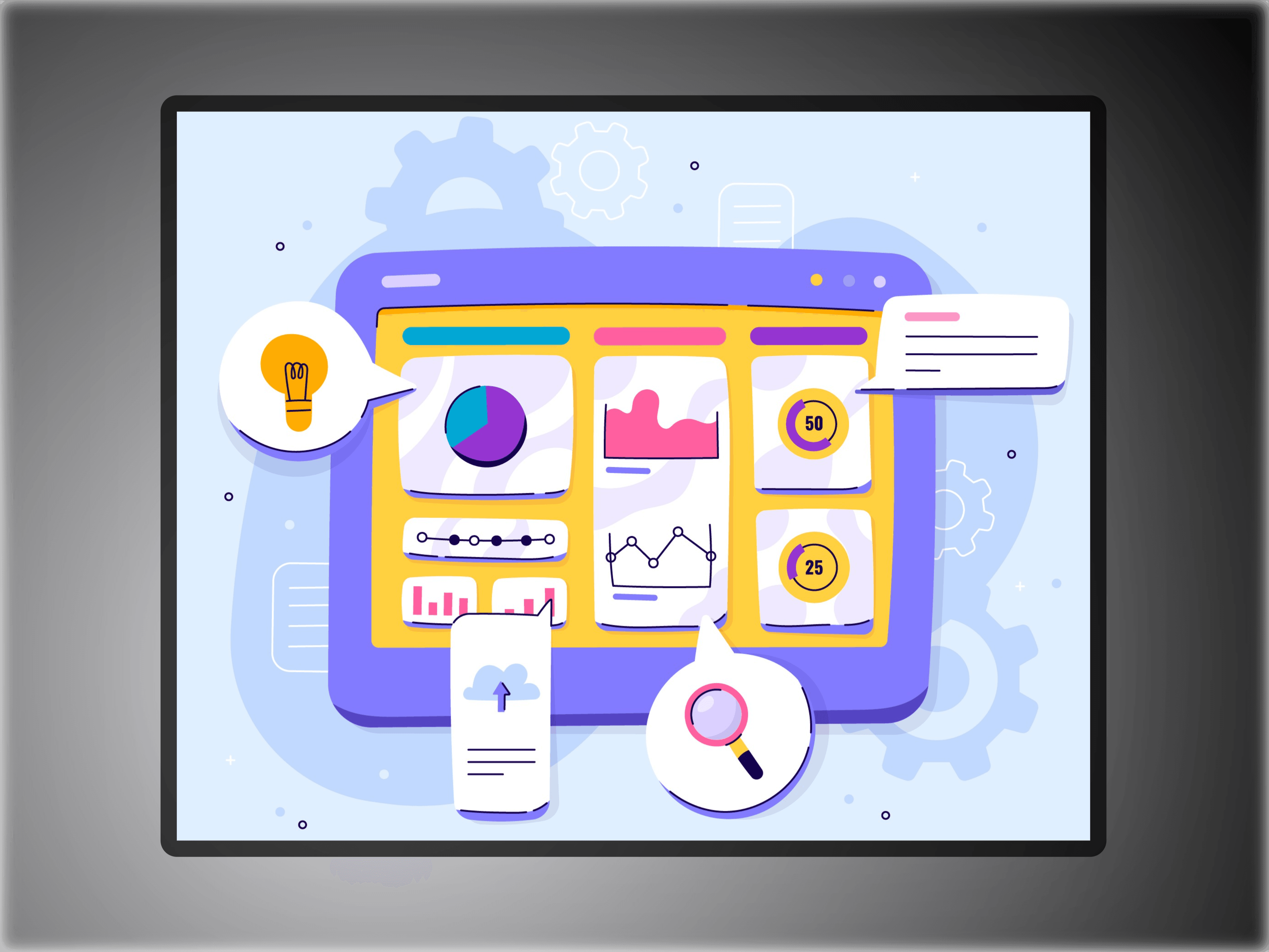 A signal stack. Each signal is an opportunity to know what is happening and fix things before the client finds out.